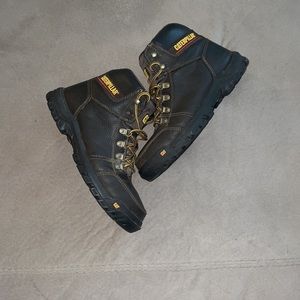 CAT steel toe work boots